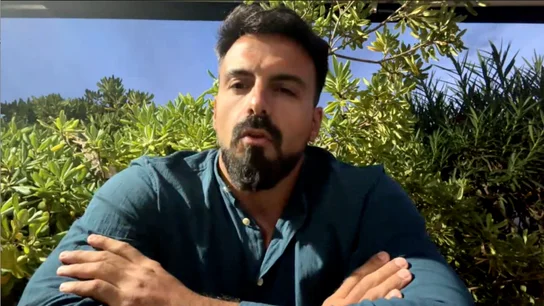 Eduardo Blasco durante la entrevista Eduardo Blasco durante la entrevista