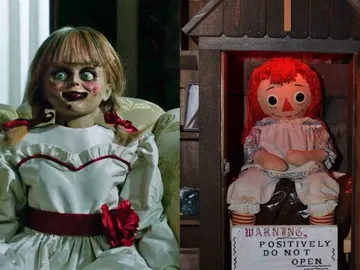 La muñeca Annabelle en el cine y la verdadera en el museo de los Warren La muñeca Annabelle en el cine y la verdadera en el museo de los Warren