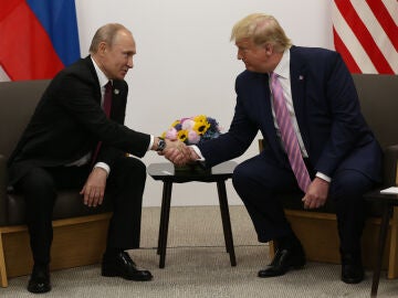 Trump y Putin en una reunión. Archivo. 