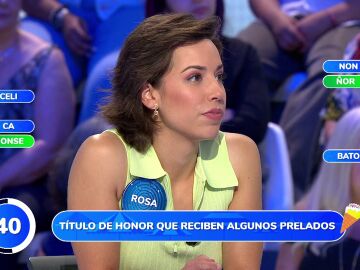 Rosa brilla con un pleno en el reto religioso de Palabras Cruzadas