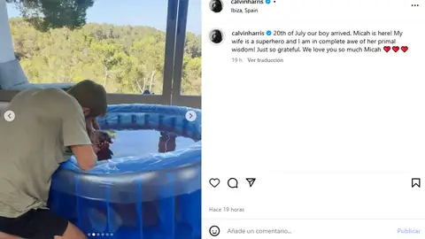 Calvin Harris junto a su mujer y su hijo recién nacido Calvin Harris junto a su mujer y su hijo recién nacido