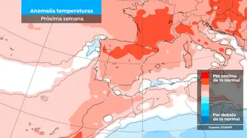 Mapa anomalía temperaturas Mapa anomalía temperaturas