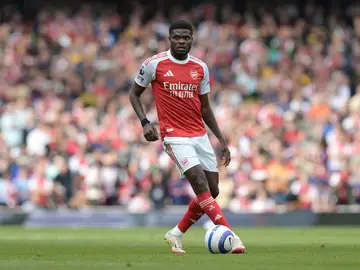 Thomas Partey con el Arsenal Thomas Partey con el Arsenal