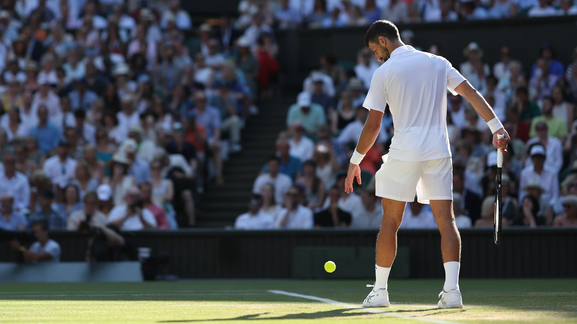 Djokovic en un saque Djokovic en un saque