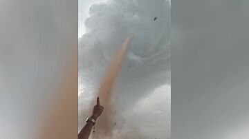 Tornado en Mongolia