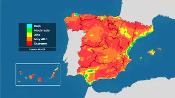 Mapa de riesgo de incendios Mapa de riesgo de incendios