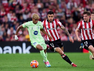 Partido entre Athletic y Barça
