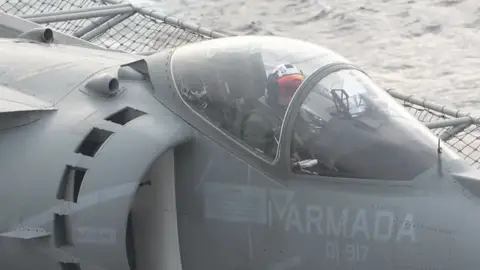 Imagen de un caza Imagen de un caza