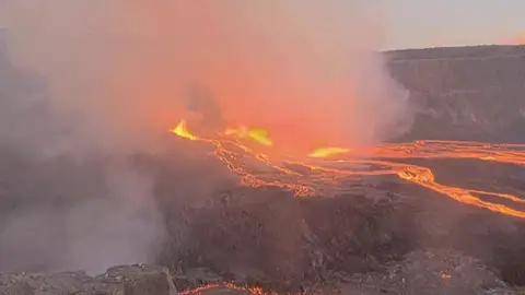El volcán Kilauea El volcán Kilauea