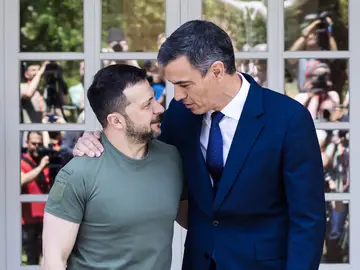 Imagen de archivo de Sánchez y Zelenski en su visita a España Imagen de archivo de Sánchez y Zelenski en su visita a España