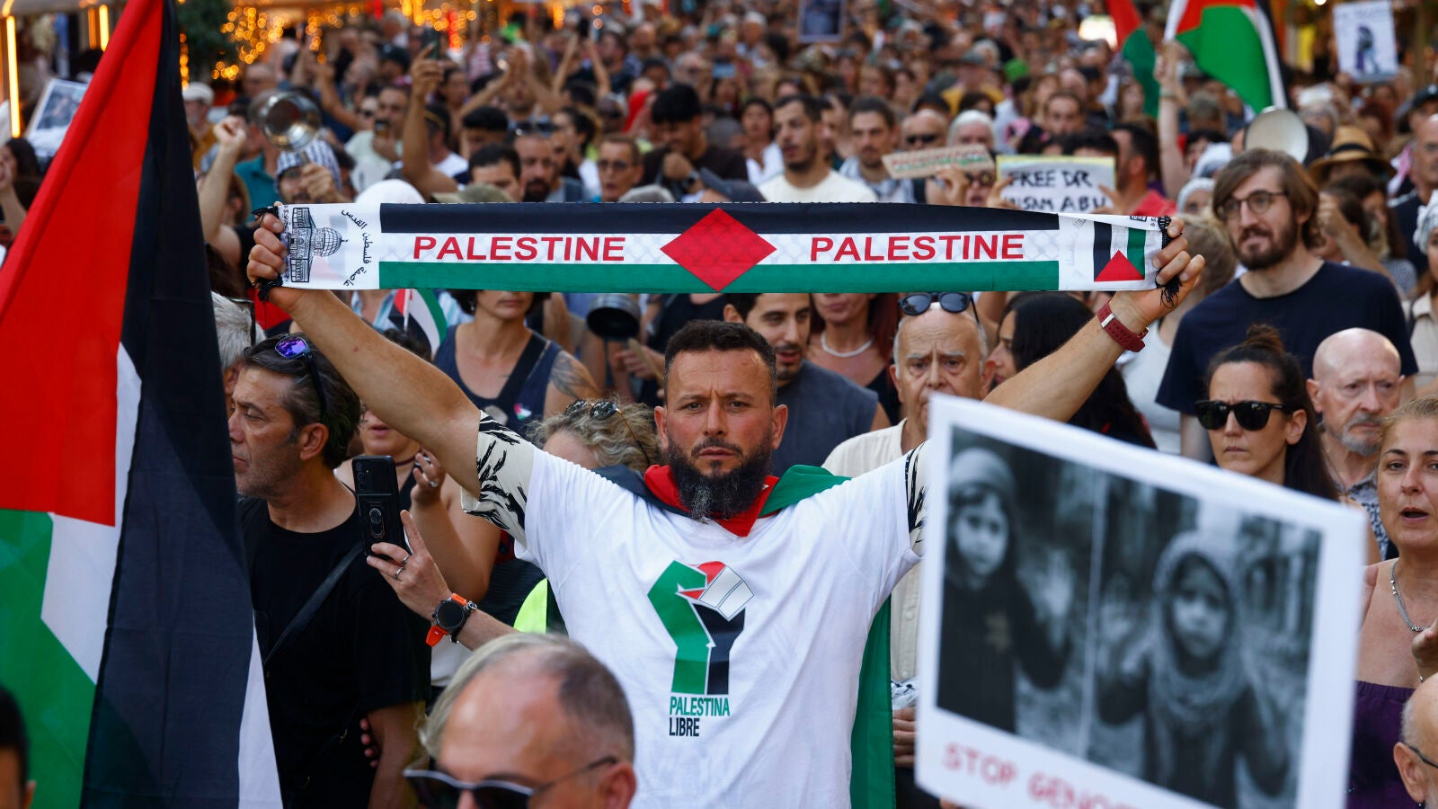 Manifestaciones en favor de Palestina acaban con más de 300 detenidos