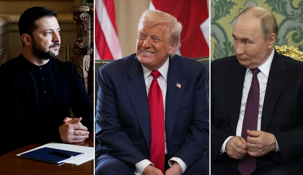 Imagen de archivo de Zelenski, Trump y Putin.