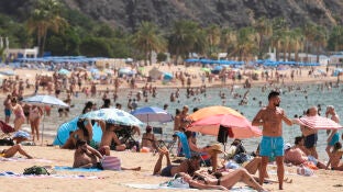 Una playa de Canarias