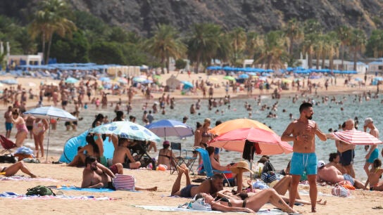 Una playa de Canarias