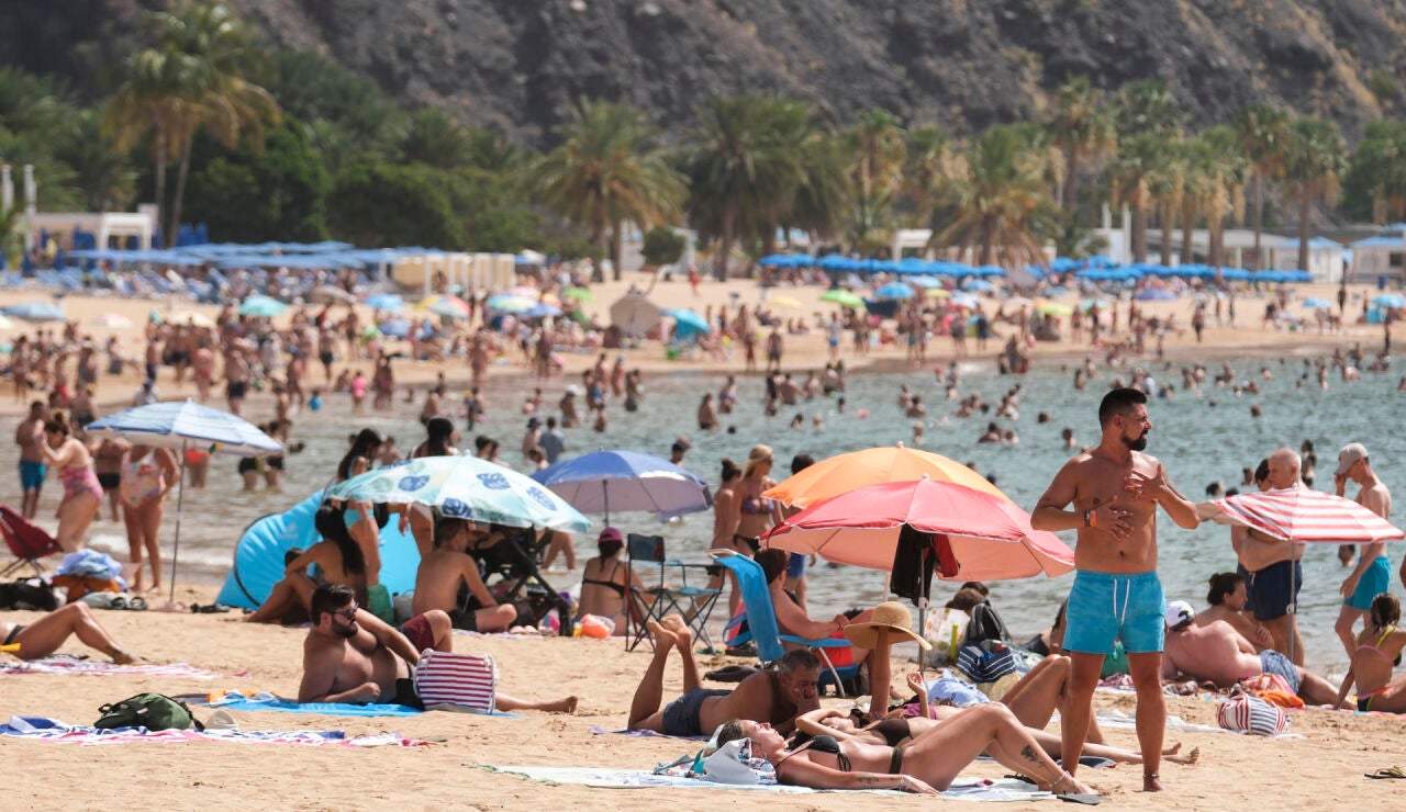 Una playa de Canarias