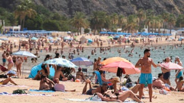 Una playa de Canarias