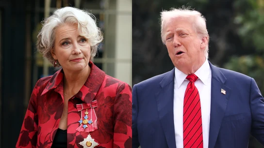 Emma Thompson y Donald Trump Emma Thompson y Donald Trump