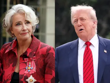 Emma Thompson y Donald Trump Emma Thompson y Donald Trump