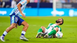 Isco en el momento de su lesión Isco en el momento de su lesión