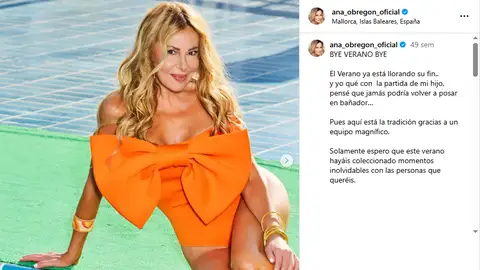 Ana Obregón posando en Mallorca Ana Obregón posando en Mallorca