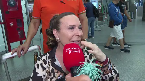 Benita se emociona al hablar con la prensa Benita se emociona al hablar con la prensa