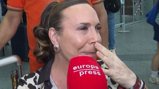 Benita, muy emocionada