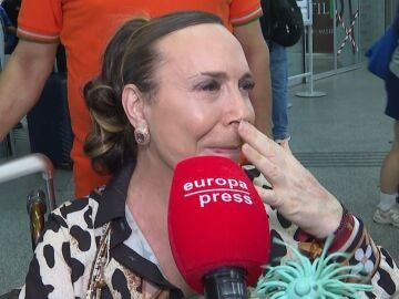 Benita, muy emocionada