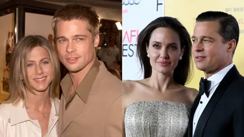 Jennifer Aniston, Brad Pitt y Angelina Jolie Jennifer Aniston, Brad Pitt y Angelina Jolie
