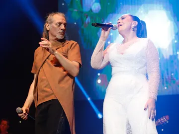 El grupo Camela, en un concierto en 2023 El grupo Camela, en un concierto en 2023