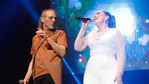 El grupo Camela, en un concierto en 2023 El grupo Camela, en un concierto en 2023
