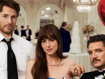 Chris Evans, Dakota Johnson y Pedro Pascal en Materialistas Chris Evans, Dakota Johnson y Pedro Pascal en Materialistas