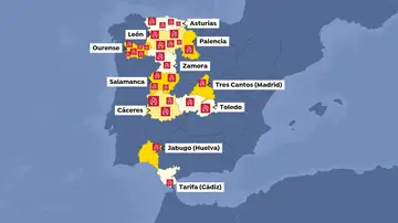 Mapa de incendios en España Mapa de incendios en España