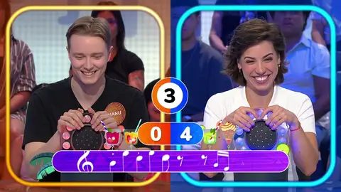 Melani reacciona con frustración al bloqueo musical de Manu y Rosa en Pasapalabra Melani reacciona con frustración al bloqueo musical de Manu y Rosa en Pasapalabra