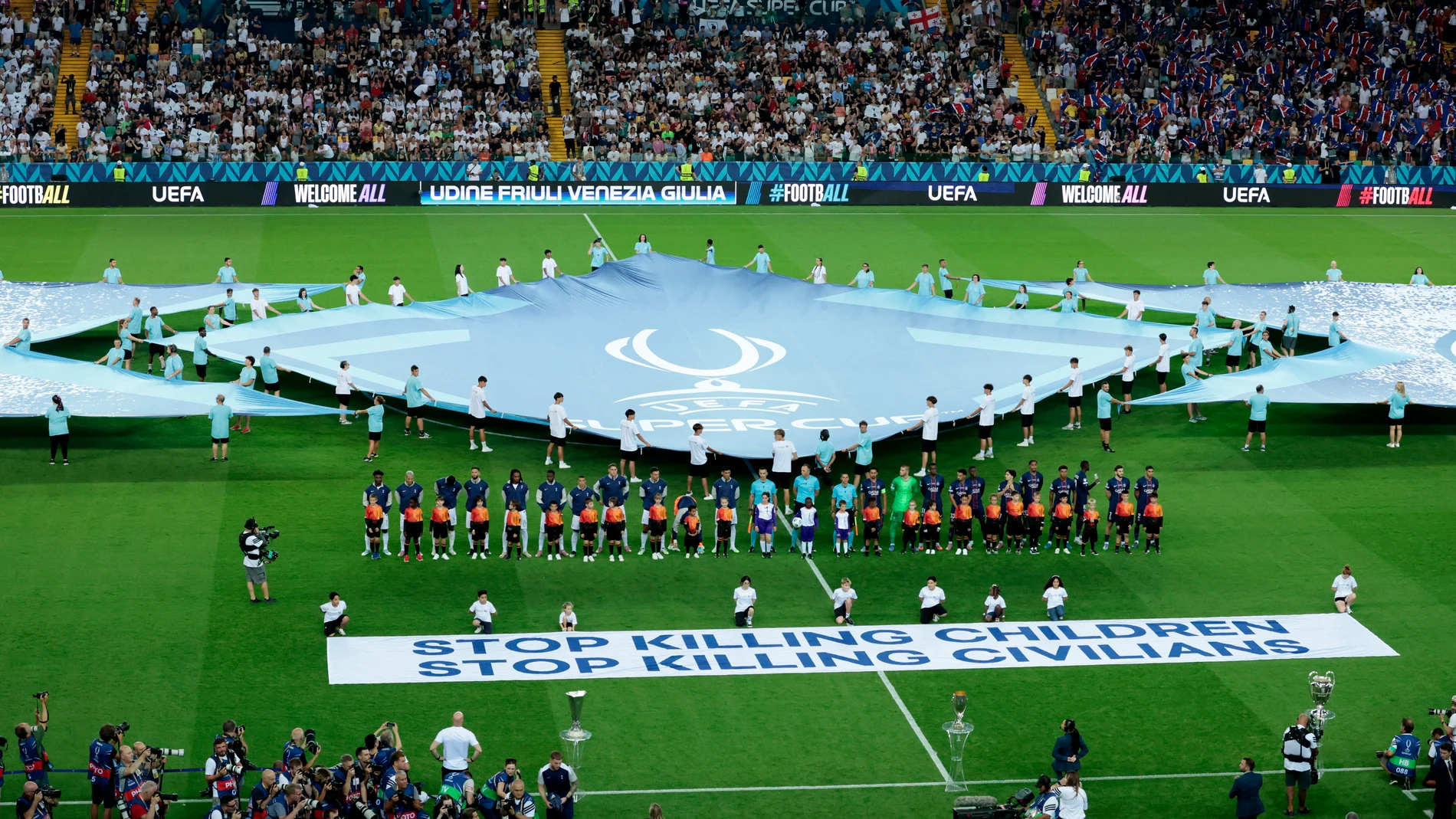La UEFA lanza un mensaje a Israel antes de la Supercopa de Europa La UEFA lanza un mensaje a Israel antes de la Supercopa de Europa