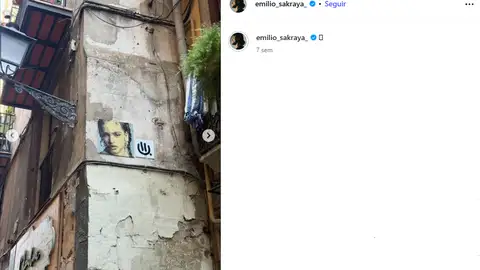 Dibujo de la Rosalía por la calle Dibujo de la Rosalía por la calle