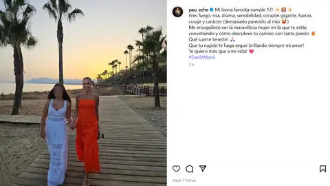 La felicitación de Paula Echevarría a su hija Daniella La felicitación de Paula Echevarría a su hija Daniella