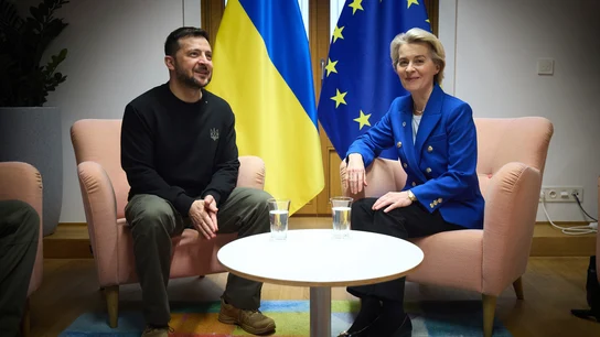Zelenski llega a Bruselas para reunirse con los líderes europeos Zelenski llega a Bruselas para reunirse con los líderes europeos