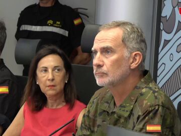 El Rey agradece a la UME su trabajo en los incendios forestales durante su visita al Cuartel General 