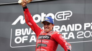 Marc M&aacute;rquez celebra la victoria en el Red Bull Ring