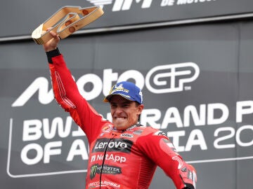 Marc Márquez celebra la victoria en el Red Bull Ring
