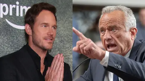 Chris Pratt y Robert F. Kennedy Jr. Chris Pratt y Robert F. Kennedy Jr.
