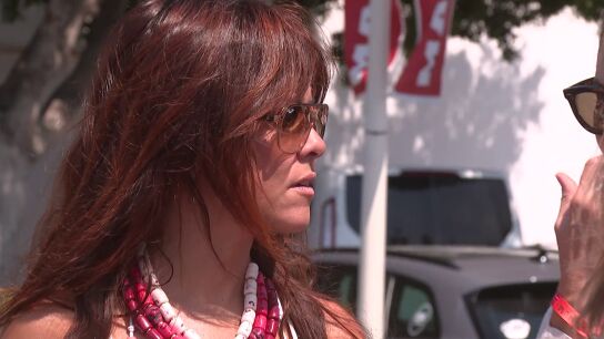 Vanesa Mart&iacute;n, en el puerto de Mallorca