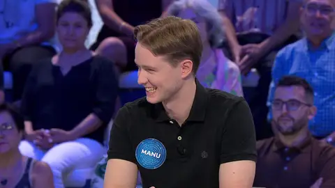 Manu sorprende en Pasapalabra al bromear sobre lanzar un disco como próximo objetivo Manu sorprende en Pasapalabra al bromear sobre lanzar un disco como próximo objetivo