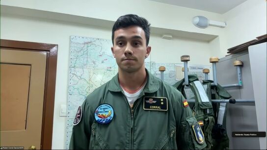 Rub&eacute;n Corral, teniente del 43 Grupo Ej&eacute;rcito del Aire