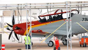 La ministra de Defensa, Margarita Robles, visita la Academia General del Aire y del Espacio (AGA), a 21 de agosto de 2025,