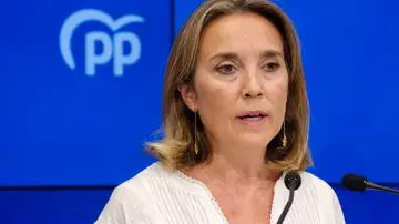 La vicesecretaria de Regeneración Institucional del PP, Cuca Gamarra, durante la rueda de prensa ofrecida este sábado en Logroño.  La vicesecretaria de Regeneración Institucional del PP, Cuca Gamarra, durante la rueda de prensa ofrecida este sábado en Logroño.