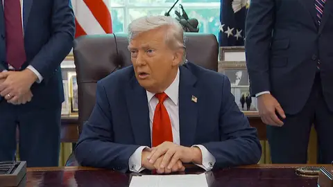 Trump defiende sus políticas aplicadas en las calles de Washington Trump defiende sus políticas aplicadas en las calles de Washington