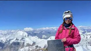 Natalia Nagovitsyna, en una expedicion Natalia Nagovitsyna, en una expedicion