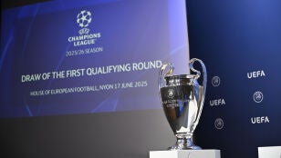 Imagen de archivo de un sorteo previo de la UEFA Champions League