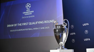 Imagen de archivo de un sorteo previo de la UEFA Champions League